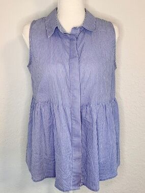 Rebellion Open 3-Tie Back Pin Strip Top, Size M